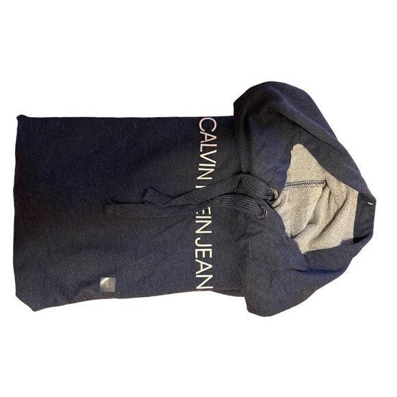 NWT  blue Calvin Klein Women's Size L  Performance Logo Fleece Hoodie - Picture 5 of 11